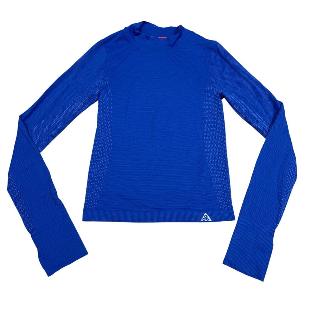 Nike ACG Womens Size XS Blue Baselayer Long Sleeve Shirt
